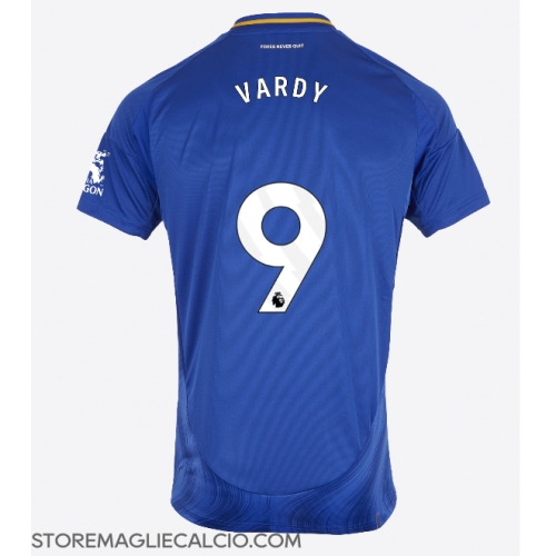 Leicester City Jamie Vardy #9 Maglia Gara Casa Repliche 2024-25 Maniche Corte Leicester City Jamie Vardy #9 Maglia Gara Casa Repliche 2024-25 Maniche Corte